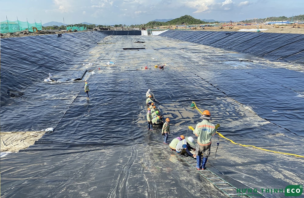 bạt hdpe 0.5mm làm hồ công nghiệp