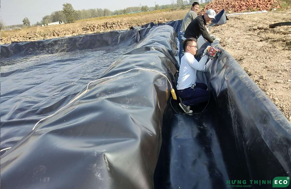 Bạt HDPE 0.5mm lót bờ ao