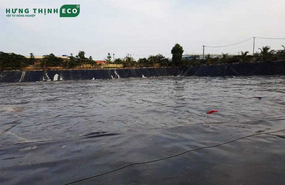 Bạt HDPE 1 mm làm công trình chứa nước