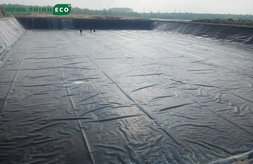 Bạt HDPE 1 mm làm hồ công nghiệp